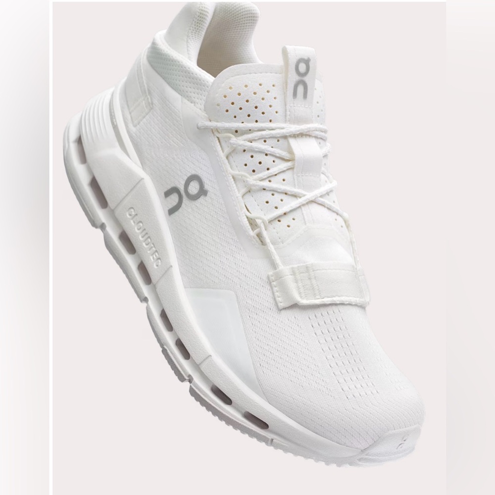 On Cloud Cloudnova Men's Undyed White Athletic Running Shoes Sneakers US Size 12